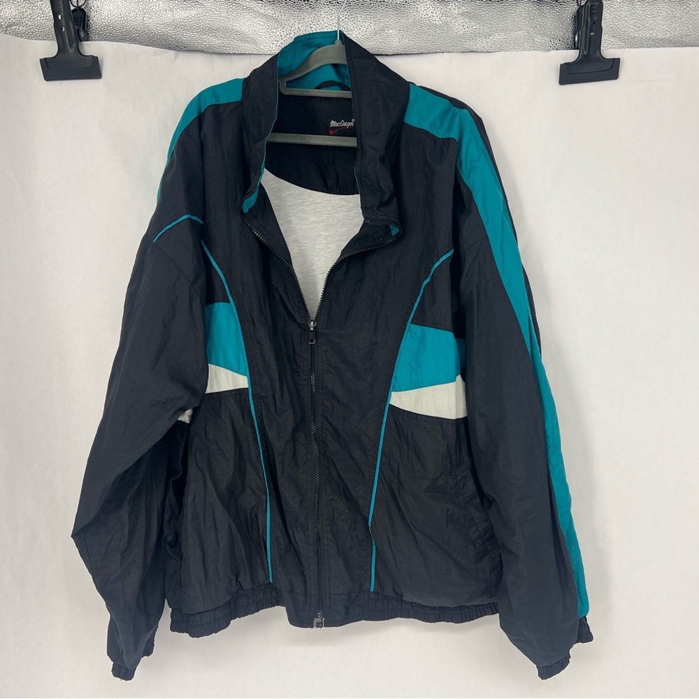 McGregor Black and Teal windbreaker